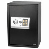 ZNTS E50EA Home Business Security Keypad Lock Electronic Digital Steel Safe Black Box & Silver Gray 64761523