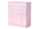 Modern Simple 7-Drawer Dresser Pink 34426595