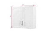 Wood Hanging Cabinet with Doors and Shelves W914P292873