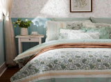 9 Piece Cotton Percale Comforter Set Aqua Cal King B03596966