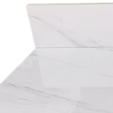 31 Inch Marble Vanity Top, White Vanity Top with Pre-drilled Faucet Holes, Bathroom Vanity Top with 82818941