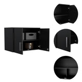 Storage Cabinet - Wall Cabinet, Three Interior Shelves, Double Door B070P188810