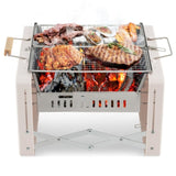 ZNTS Outdoor BBQ Grill Beige 04276993