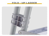 4 Steps 52in Pool Ladder Iron Grey Frame White Steps Safety Ladder 37309487