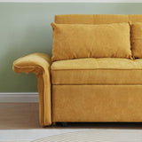 Chenille fabric pull-out sofa bed,sleeper loveseat couch with adjustable W848132155