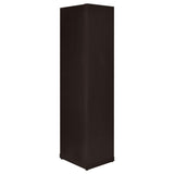 Cappuccino 6-tier Corner Bookcase B062P145474