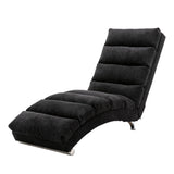 ZNTS COOLMORE Linen Chaise Lounge Indoor Chair, Modern Long Lounger for Office or Living Room W39539627