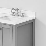 60"x 22" bathroom stone vanity top engineered color undermount ceramic sink and 3 faucet hole W1059P232304