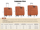 Softside Luggage Expandable 3 Piece Set Suitcase with Duffel Bag Upright Spinner Softshell N732P201004G