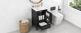 20" Bathroom Vanity with Sink, Bathroom Cabinet with A Door, Door Shelf Storage and Adiustable Foot N725P192821B