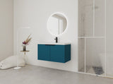 36" Wall Mounted Bathroom Vanity with Resin Sink & 2 Soft-Close Doors W999P251809