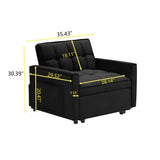 Sofa bed chair 3 in 1 convertible, recliner, single recliner, suitable for small Spaces with W2564P168259
