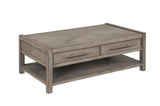 50 inch Coffee Table, No Assembly Required, White Oak Finish B108P163864