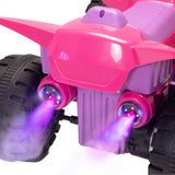 ZNTS Kids Ride-on ATV, 6V Battery Powered Electric Quad Car with Music, LED Lights and Spray Device, 4 W2181P154961