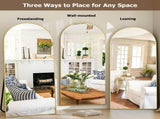 71"x26" Arched Full Length Mirror Freestanding Full Body Floor Mirror, Gold 91101329