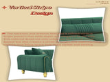 FX-P11-GR 87.4 Inches Contemporary Upholstered Sofa Couch, 3 Seater Sofa with Plush Cushions & W576P360571