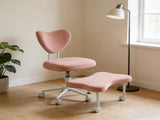 Meditation chair, an ergonomic cross-legged seating chair with lumbar support and a W3248P456664
