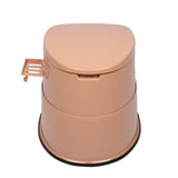 ZNTS Portable Toilet with Non-slip Mat Brown 79167273