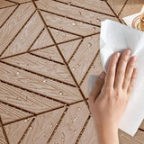 Plastic Composite Deck Tiles Set of 35pcs, Composite Decking Resist Rust, Water, Weather, Easy to W2805P190841
