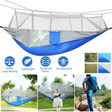 ZNTS Camping Hammock, Portable Double Hammock with Net,600lbs Load 2 Persons Hammock w/Mosquito Net 83835081