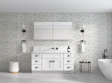 48'' W x 30'' H Surface Frameless Mirror Medicine, Beveled Mirror Edges Bathroom Medicine W2287P249193