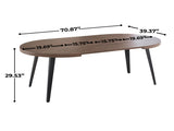 Extendable table,DINING TABLE,OFFICE TABLE,COFFEE TABLE,metal leg,MDF W234P288306
