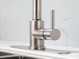 Single Handle High Arc Pull Out Kitchen Faucet,Single Level Stainless Steel Kitchen Sink Faucets 15374222