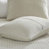 2 Piece Quilt Set Cream Twin/Twin XL B035129047