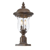 Vintage Outdoor Lamp Post Light, Waterproof Garden Patio Lantern with Clear Glass Shade, Classic W1340P209949