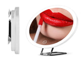 30X Magnifying Makeup Mirror with LED Lights, Rechargeable Travel Magnifier Mirror 3 Light Modes 09331053