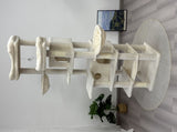 68in Tall Multi-Level Green Cat Tree with Hammocks, Hanging Basket, Cat Cave, Removeable Cushion, W243P326780
