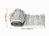 1.6 x 16.4 ft Artificial Thatch Roofing Roll, Waterproof & Fire-Resistant, for Patio, Pool & Beach 29656545