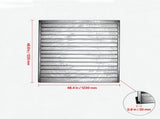 Easy-to-Install Slat Wall Paneling, 4 x 4 ft PVC Garage Slatwall, Black Modular Adjustable Panel 59400716