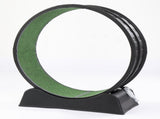 80*34*86CM Black PP track connector assembly, round shape with green carpet 1 cat teaser stick, 21101407