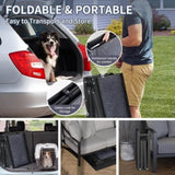 Dog Ramp for Car, 63" Long & 17" Wide Folding Portable Pet Stair Ramp with Non-Slip Rug Surface, 48052833