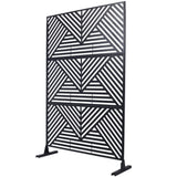 Outdoor & Indoor Privacy Metal Privacy 76" H48" W, Freestanding Decorative Privacy W465P193157