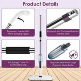Spray for Floor Cleaning - No Battery Required, 12OZ Leak-Proof Water Bottle, 360&deg Flexible 03956846