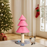 31.5in Christmas Cat Scratcher, Cat Scratching Post for Indoor Cats, Large Sisal Cat Scratching 61533778
