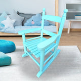 ZNTS Children's rocking light Light Blue chair- Indoor or Outdoor -Suitable for kids-Durable 91426325