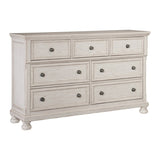 Antique White Finish1pc Dresser of 7 Drawers Traditional Design Hidden Drawer Classic Bedroom B011P183412
