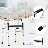 Heavy-Duty Rolling Walker , 2 Modes, 1-Click Fold 08344865