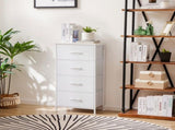 4-Drawer Fabric Dresser Storage Chest for Bedroom, Closet, Storage Furniture for Adults, White 74829079