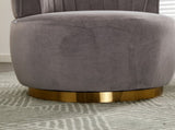 COOLMORE 360 Degree Swivel Cuddle Barrel Accent Sofa Chairs, Round Armchairs with Wide Upholstered, W395102772