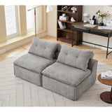 ZNTS [NEW ARRIVED] Modular Sofa,No Armrests,At will DIY, Chenille Fabric,Neck Pillow-Back W2108P261275