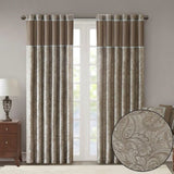 Jacquard Curtain Panel Pair B03598085