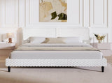 Simple Modern White Plush Soft Bed Comfortable Backrest Bedroom Bed,Queen N769P292572K