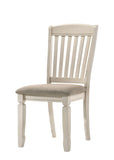 Fedele Tan Fabric & Cream Finish Side Chair B2726P343790