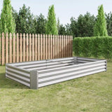 Raised Garden Bed Kit - Metal Raised Bed Garden 7.6x3.7x0.98ft for Flower Planters, Vegetables Herb 30888205