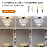 (Same as W1340110374/L5011) Black large crystal chandelier, modern style chandelier, dining room, W1340P189285