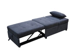 Folding Ottoman Sofa Bed Dark Gray W2297P216458
